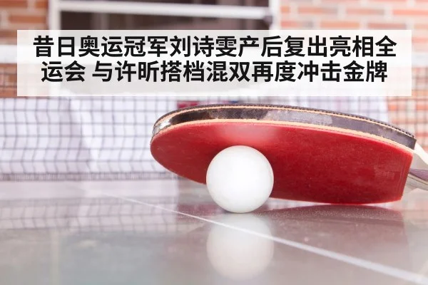 昔日奥运冠军刘诗雯产后复出亮相全运会 与许昕搭档混双再度冲击金牌